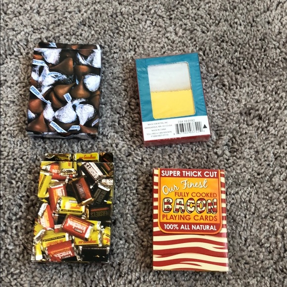4 food themed decks of playing cards - Picture 1 of 2
